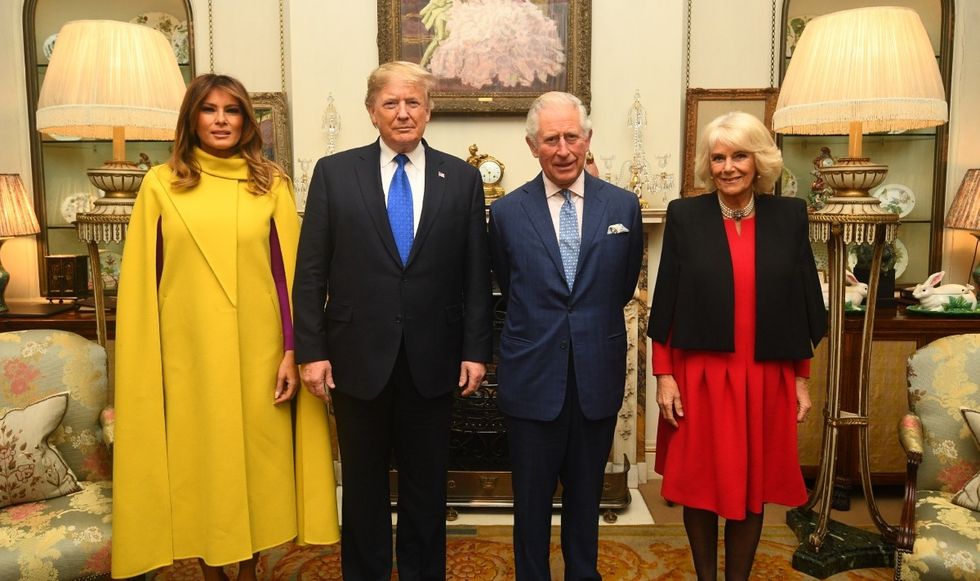 \u200bDonald Trump and King Charles and Queen Camilla
