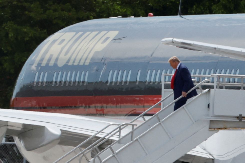 \u200bDonald Trump has touched down in Miami
