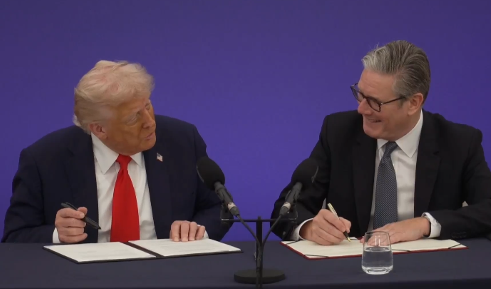 \u200bDonald Trump praised Sir Keir Starmer for getting the trade deal over the line
