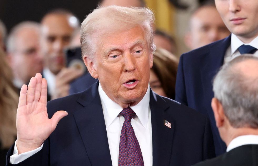 \u200bDonald Trump sworn in as President