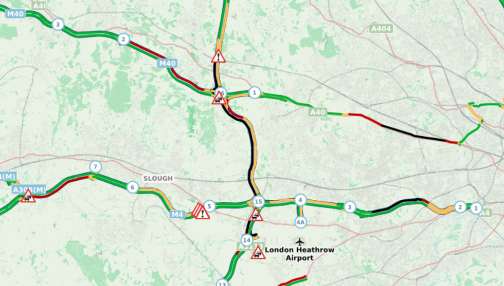 \u200bDrivers face major delays across the transport network this morning