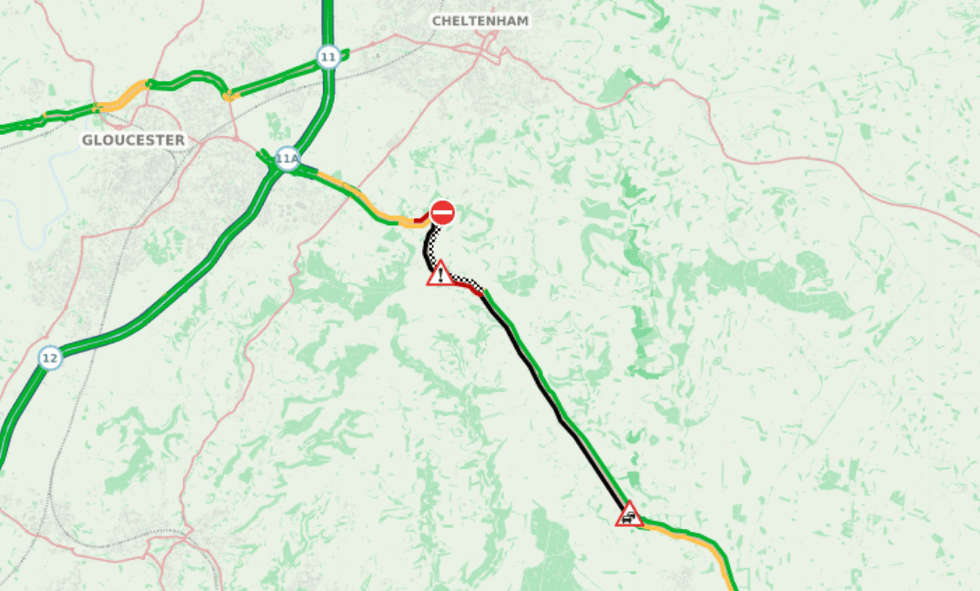 \u200bDrivers will continue to face long delays on the A417 over the coming hours