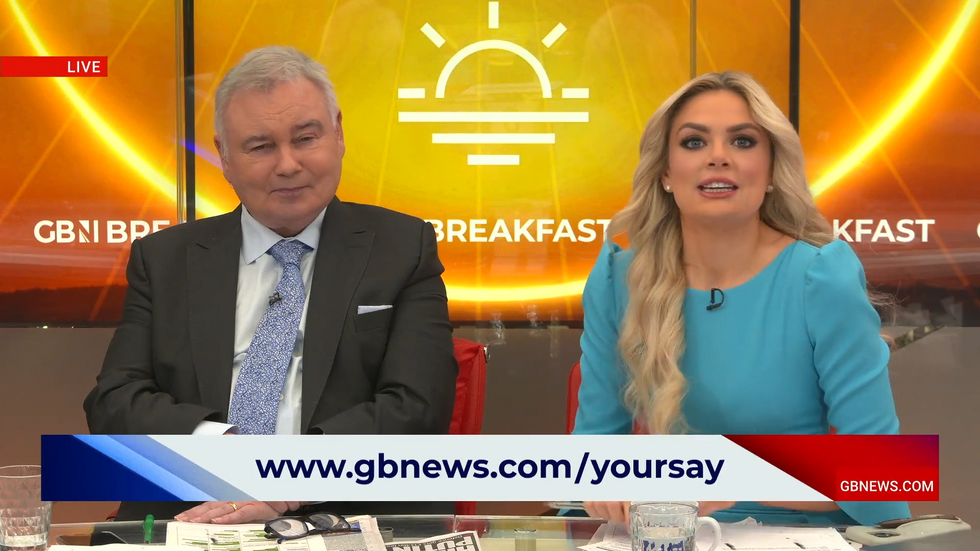 \u200bEamonn Holmes was joined by Ellie Costello on GB News