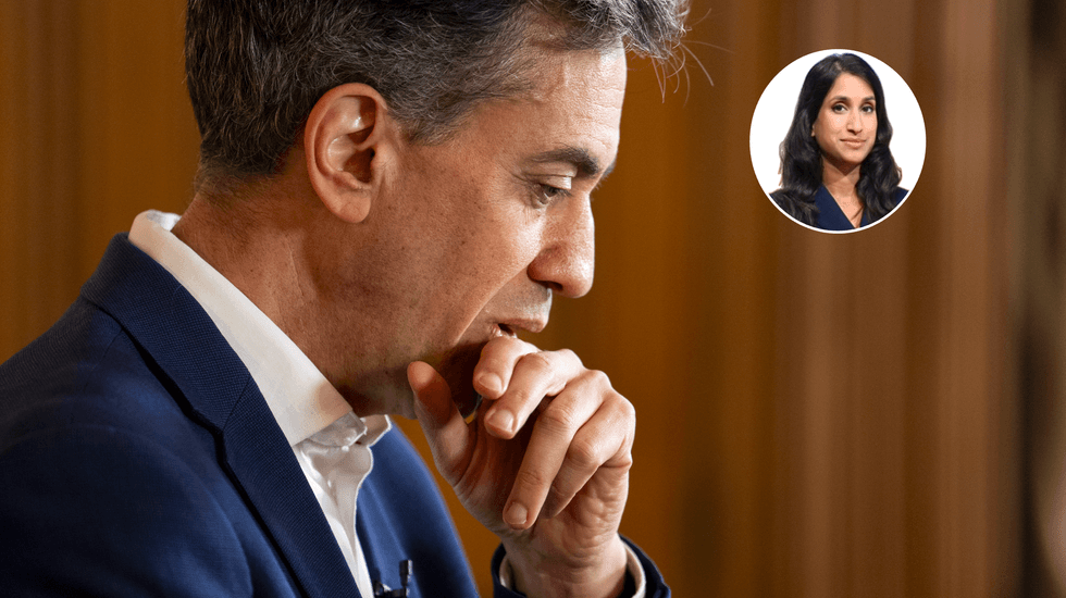 \u200bEd Miliband (left), Claire Coutinho (right)