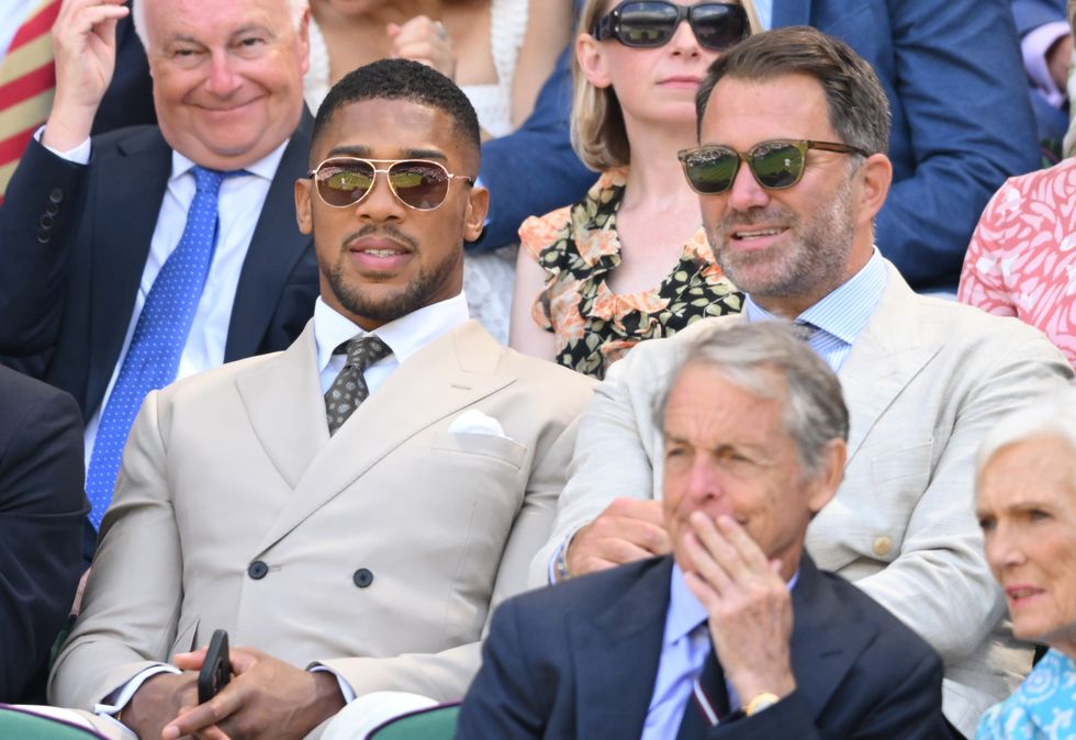 \u200bEddie Hearn and Anthony Joshua