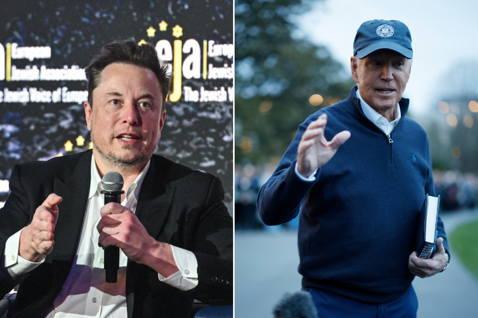 \u200bElon Musk and Joe Biden