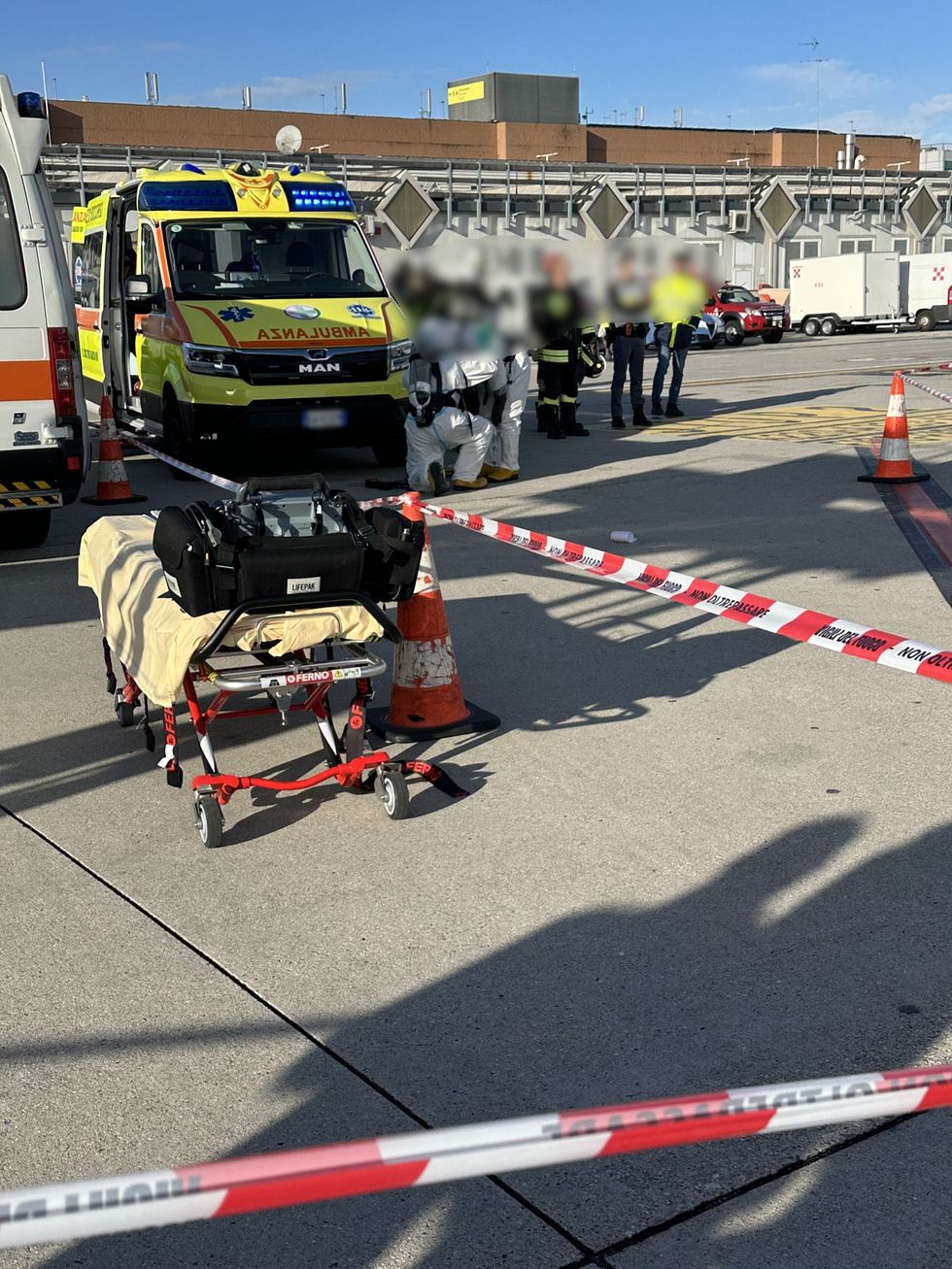 \u200bEmergency crews at the scene in Venice Airport