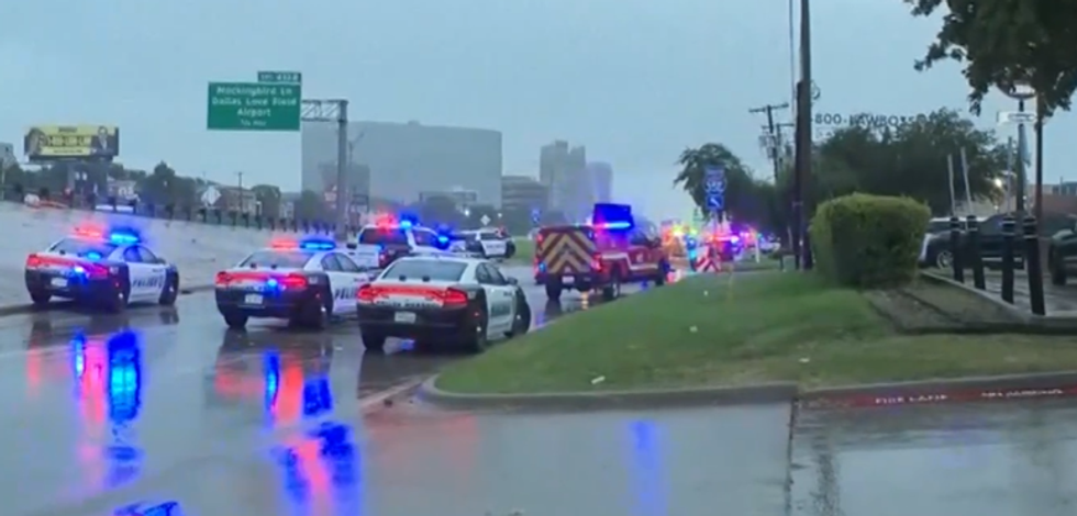 \u200bEmergency services closed off roads around where the shooting happened