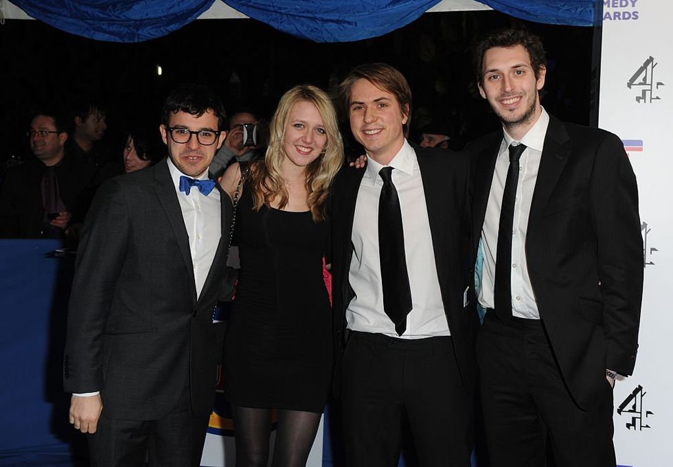\u200bEmily Head alongside her Inbetweeners co-stars