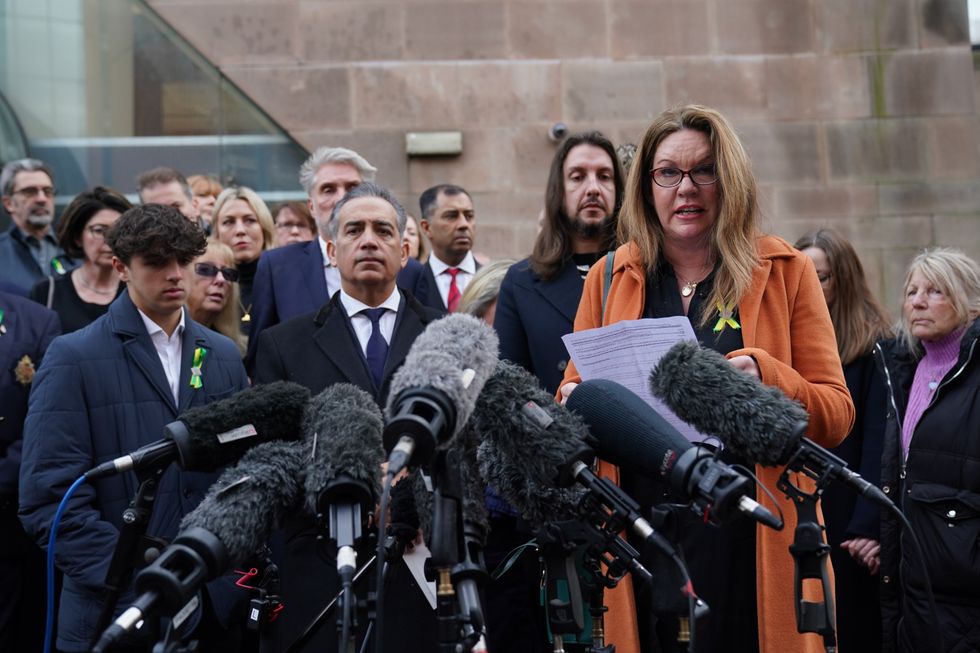 \u200bEmma Webber made a statement outside Nottingham Crown Court after the sentencing of Valdo Calocane