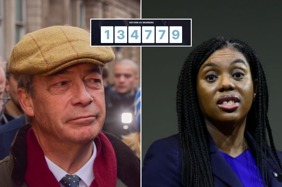 \u200bFarage has responded to Badenoch's claims