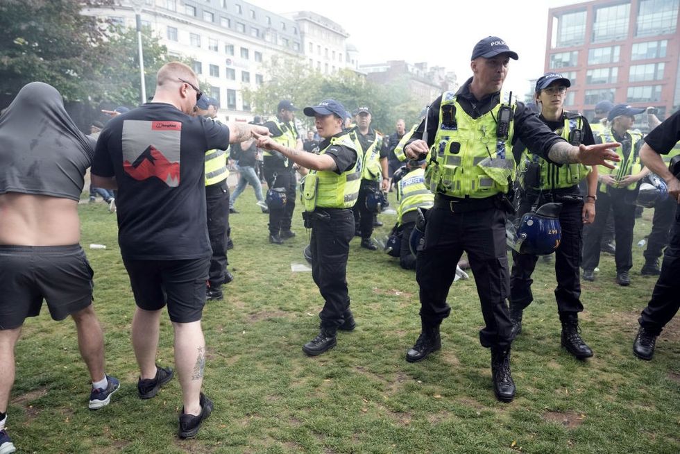 \u200bFighting broke out in the city centre