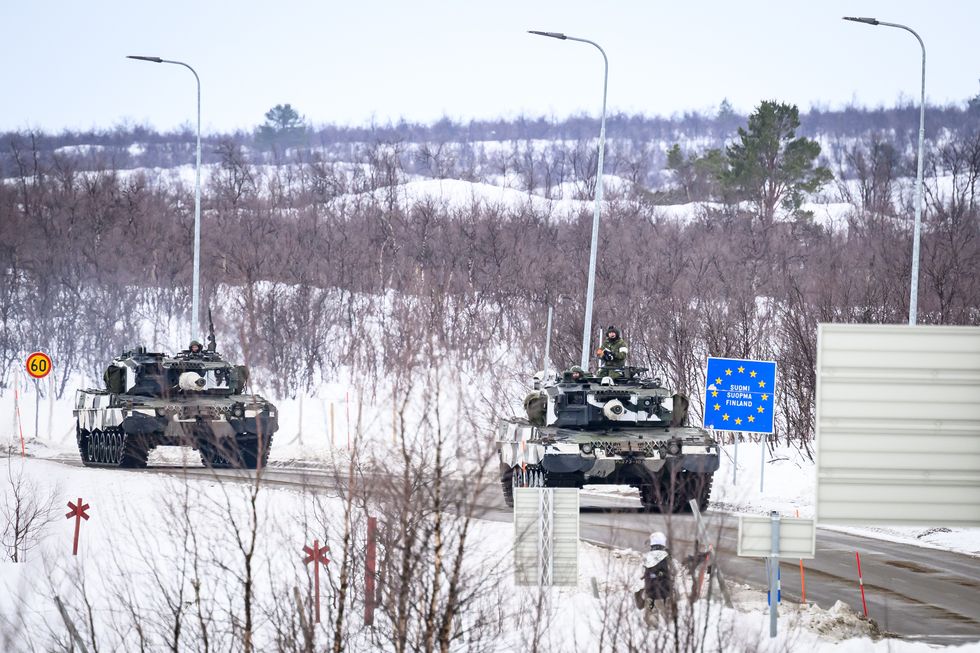\u200bFinnish soldiers take part in Nato drill