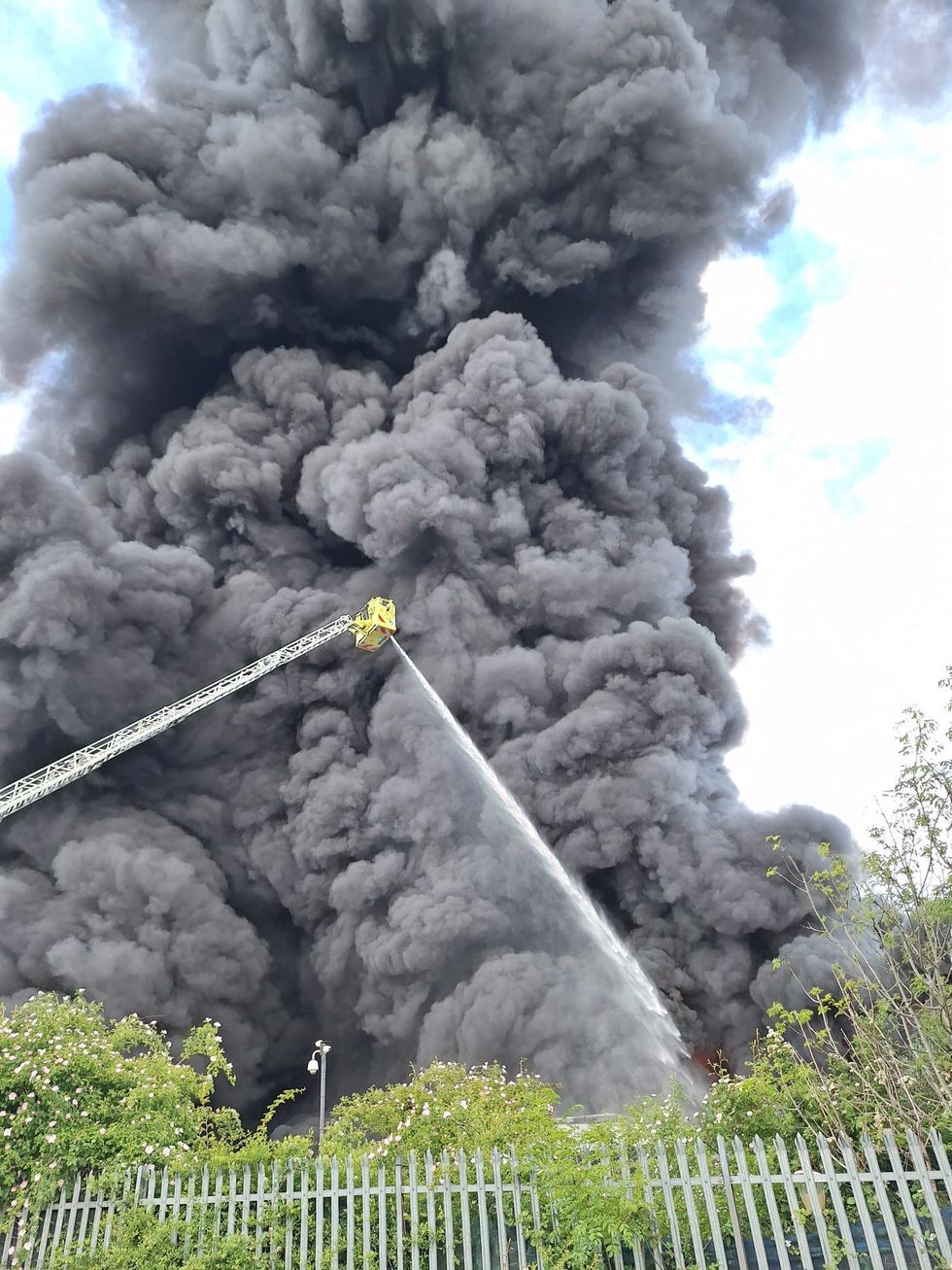 \u200bFire crews dealing with the blaze