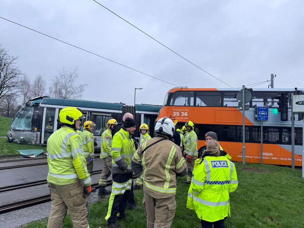 \u200bFire crews remain at the scene with disruption expected through the day