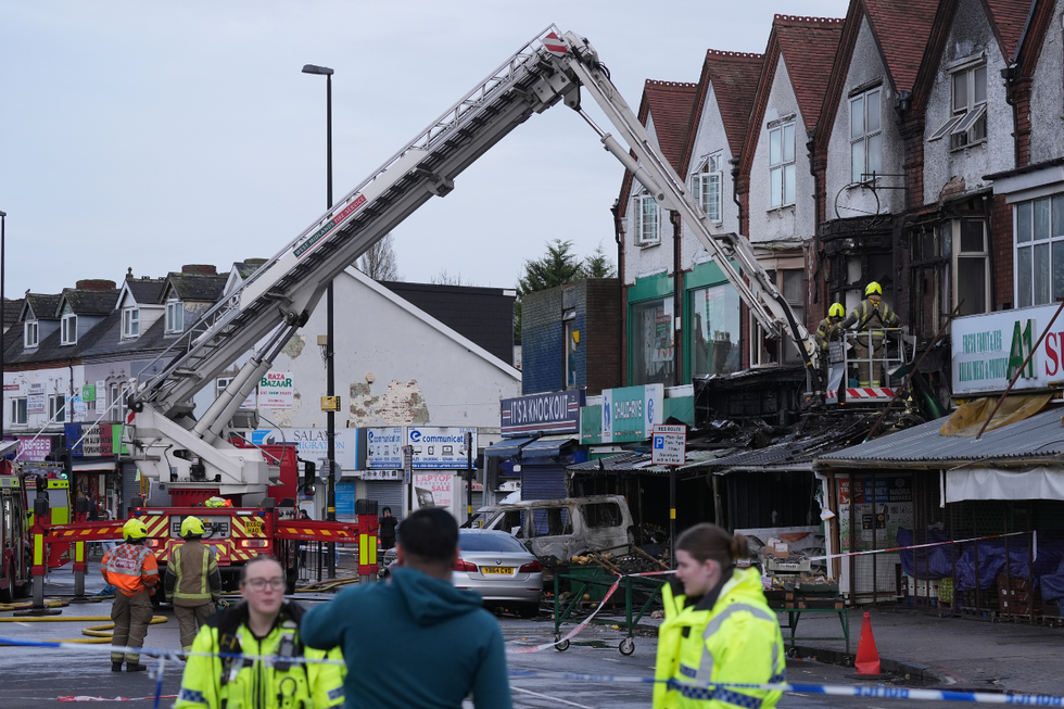 \u200bFire Investigators are currently at the scene working with crews to determine the cause of the blaze.