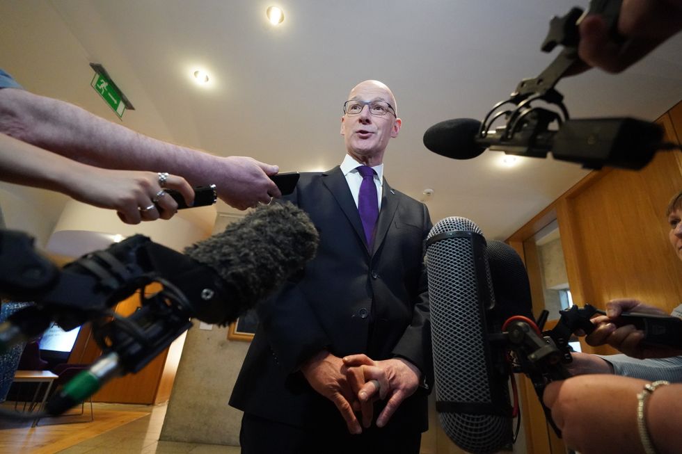 \u200bFirst Minister John Swinney