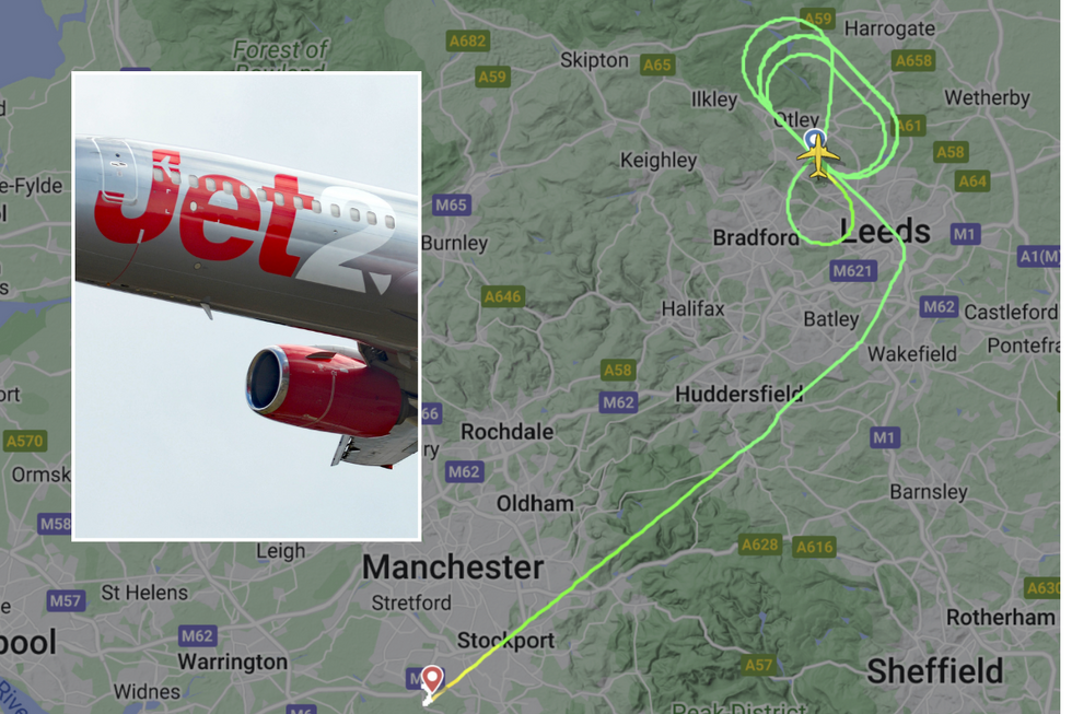 \u200bFlightradar showed the path