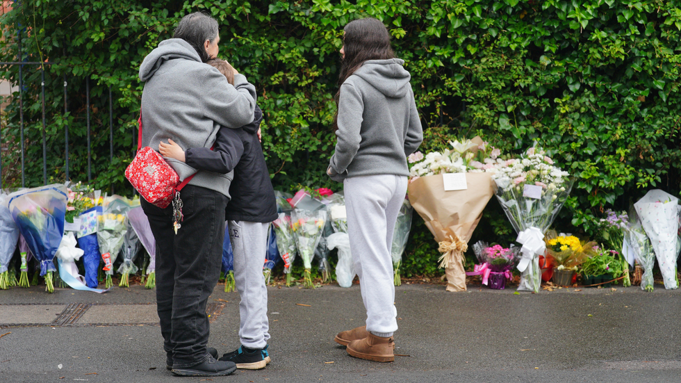 \u200bFloral tributes at Minehead Middle School