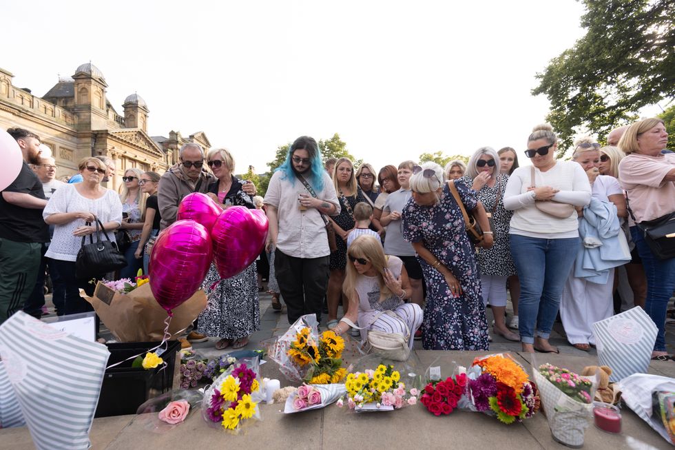 \u200bFLoral Tributes were left in Southport