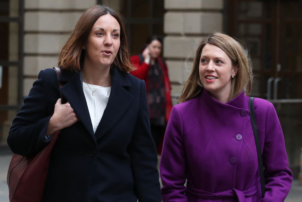 \u200bFormer Scottish Labour leader Kezia Dugdale MSP alongside her wife Jenny Gilruth MSP