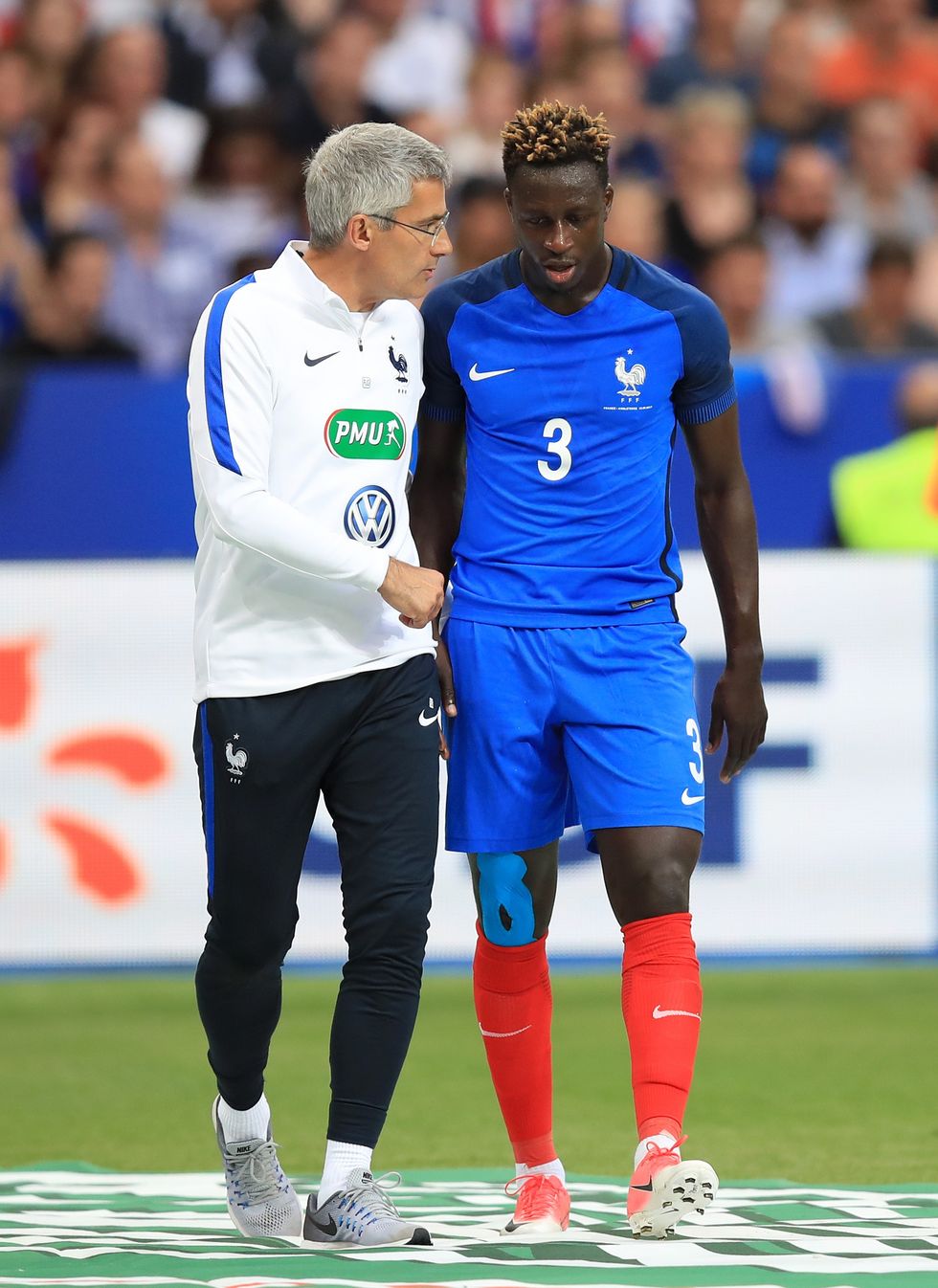 \u200bFrance's Benjamin Mendy during the International Friendly at the Stade de France, Paris in June 2017.