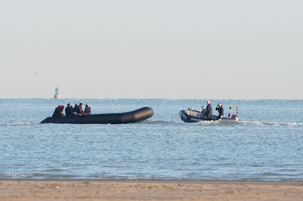 \u200bFrench police heading out to intercept a migrant boat