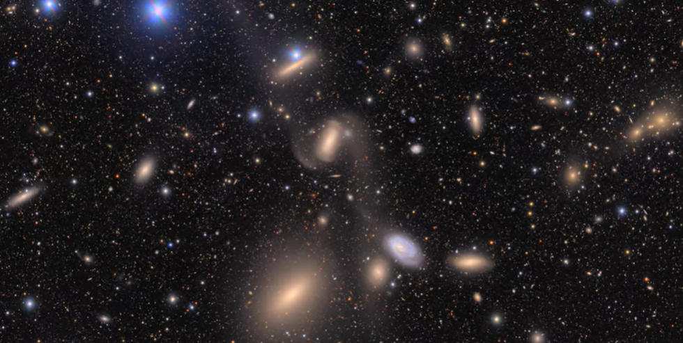 \u200bGalaxies pictured inside the Virgo Cluster
