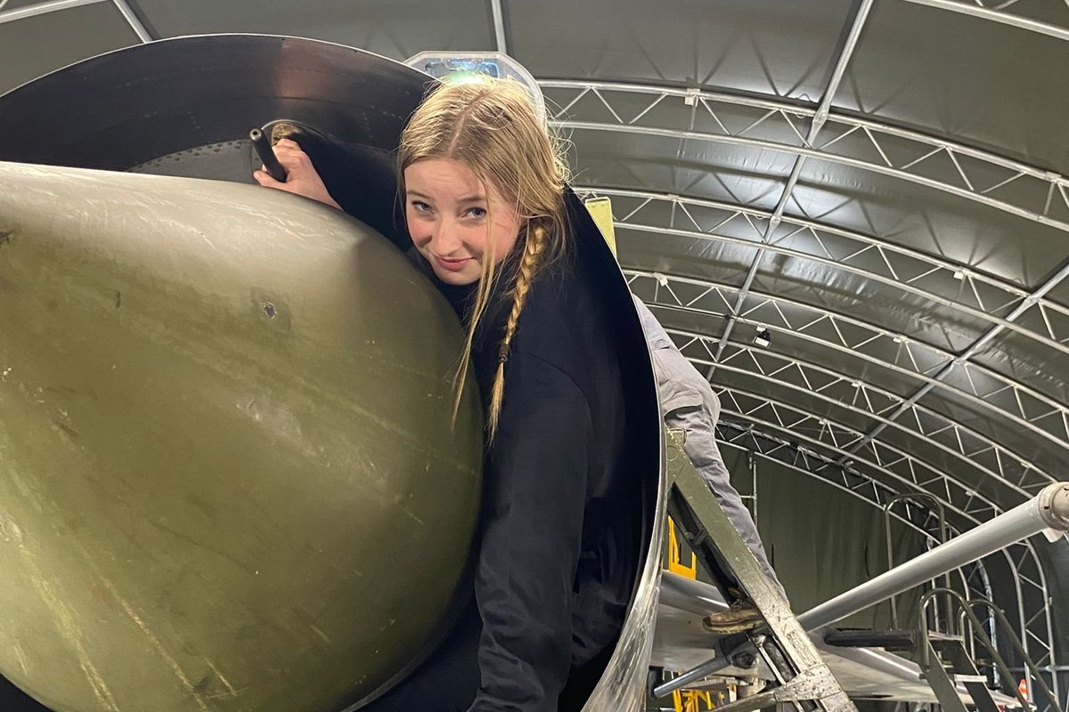 \u200bGrace went inside the jet