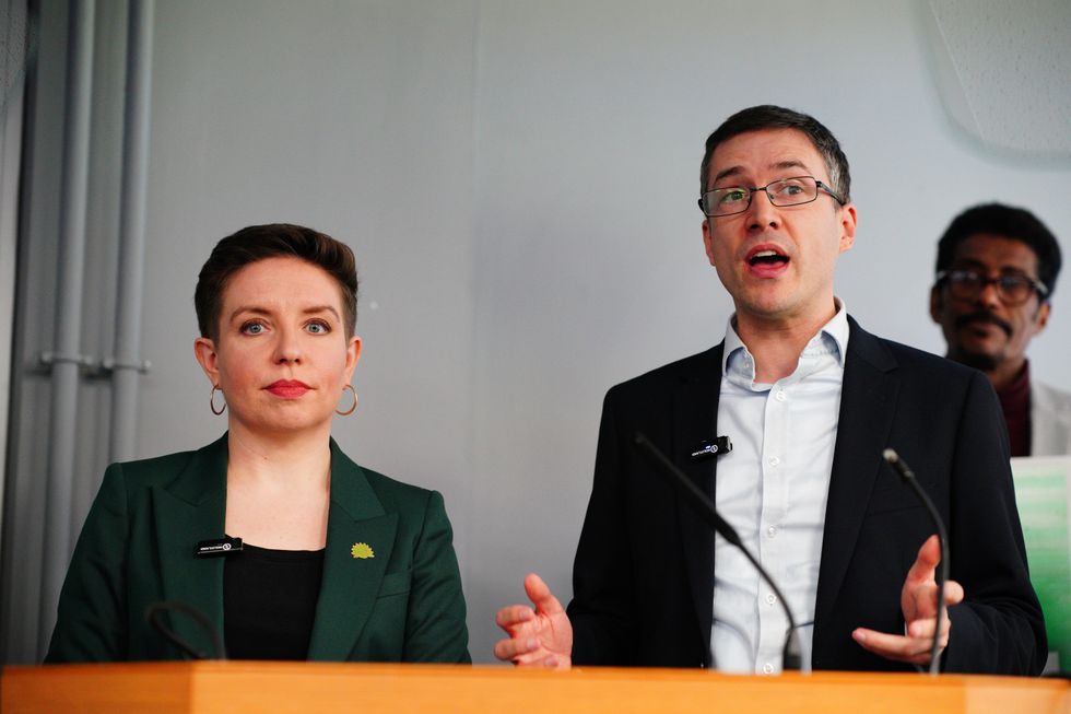 \u200bGreen Party co-leaders Carla Denyer and Adrian Ramsay