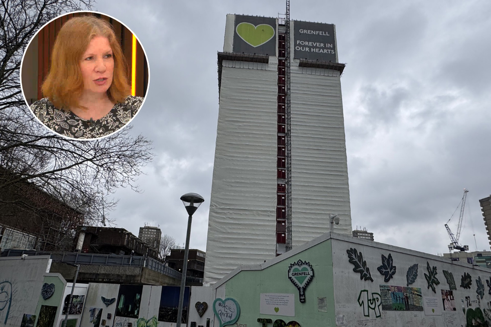 \u200bGrenfell Tower remains covered in wrapping