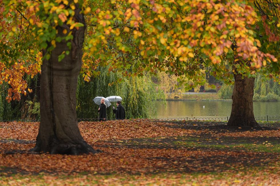 \u200bHeavy rain is expected to hit London