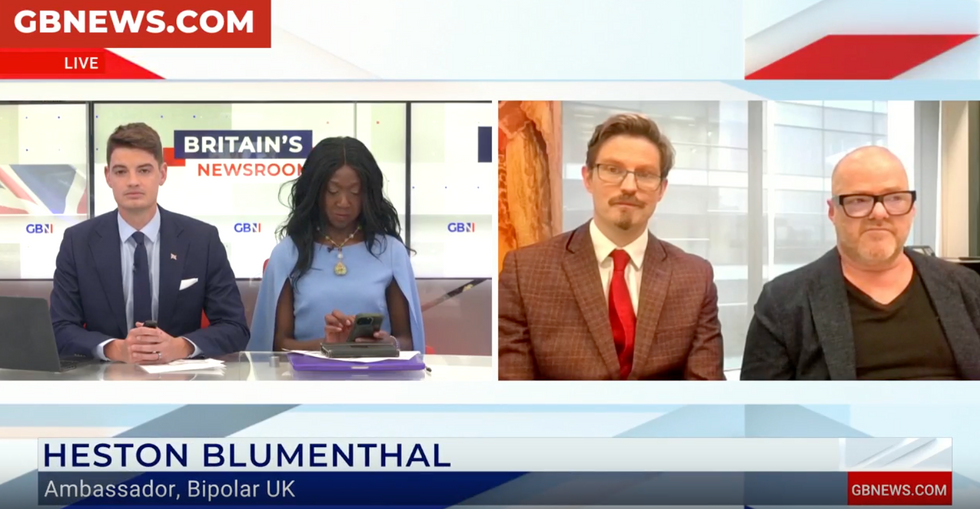 \u200bHeston Blumenthal joined Ben Leo and Nana Akua on GB News