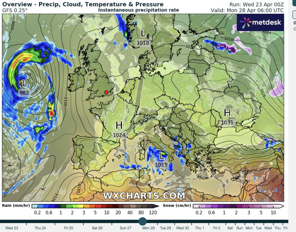 \u200bHigh pressure expected to take the reins next week