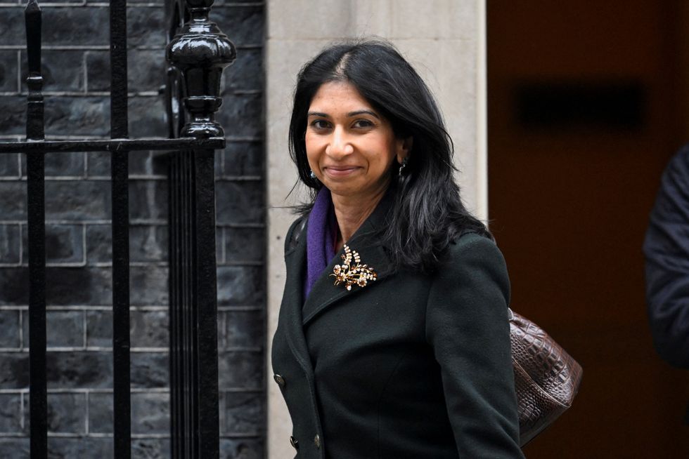 \u200bHome Secretary Suella Braverman outside Downing Street