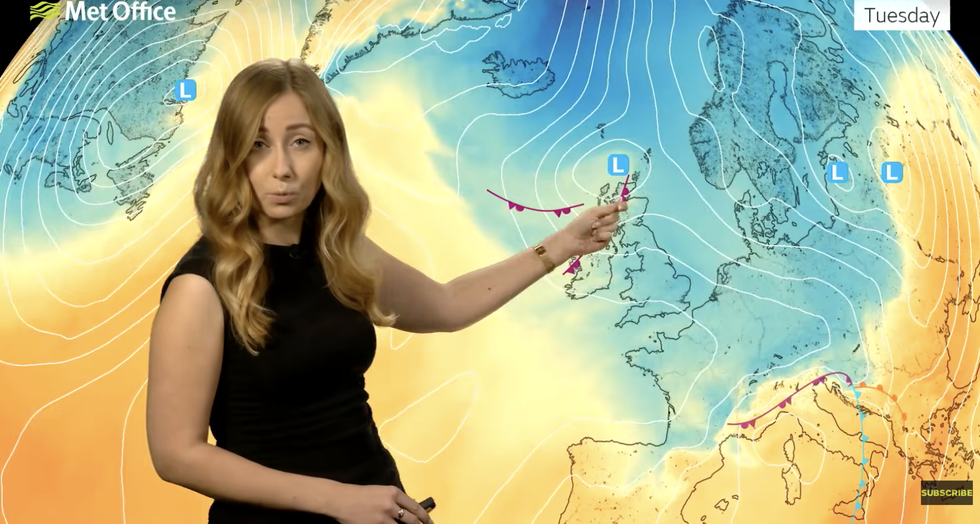 \u200bHonor Criswick describes cold air meeting low pressure