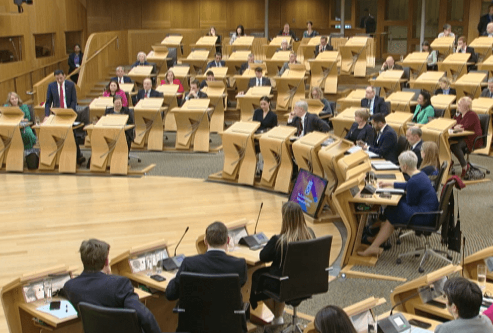 \u200bHumza Yousaf returned to Holyrood for his weekly grilling from MSPs as Police Scotland continues its Operation Branchform probe into Scottish National Party finances
