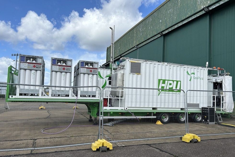\u200bHydrogen Power Units provided by GeoPura for the Ministry of Defence