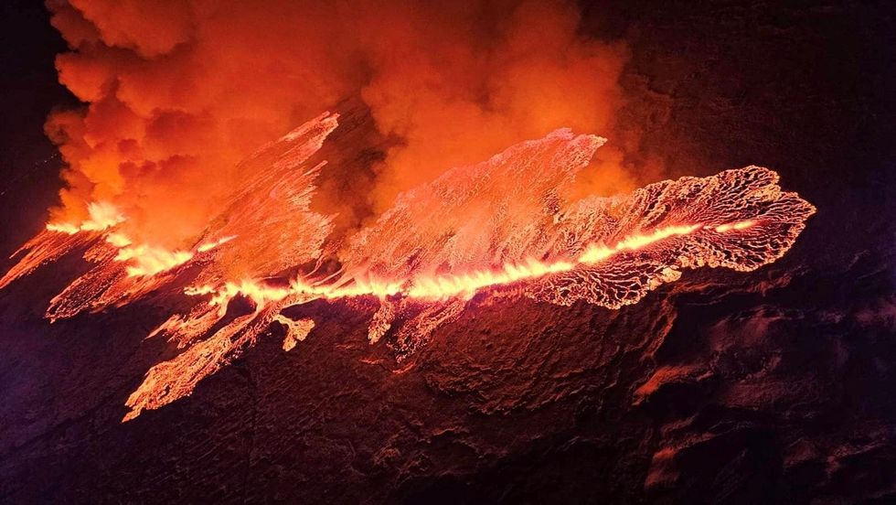 \u200bIceland volcano erupts
