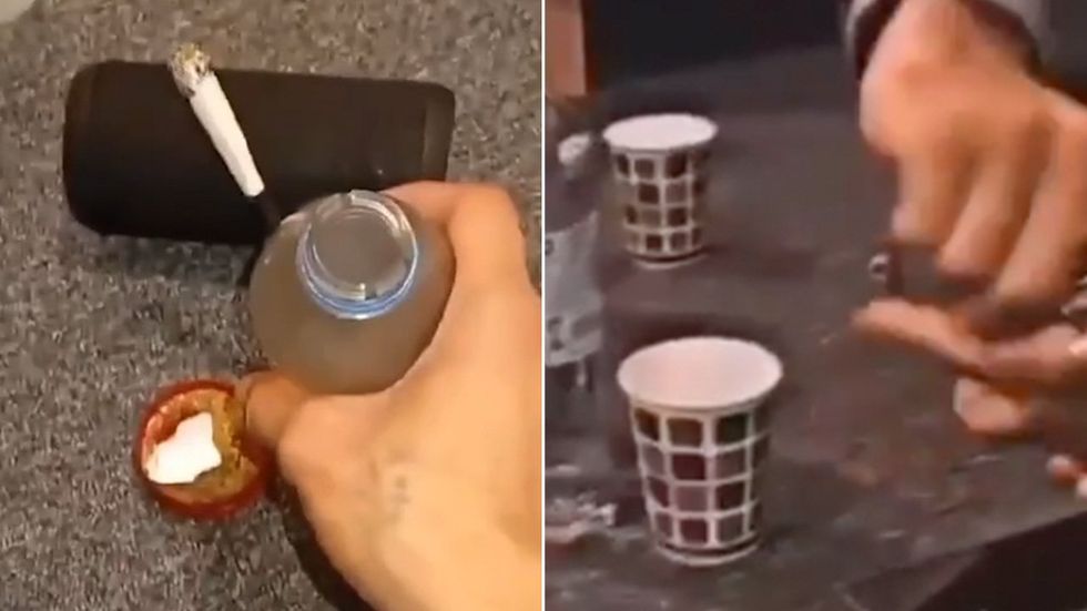 \u200bIllegal migrants have appeared to be sharing footage of drug and alcohol use inside the RAF Wethersfield asylum seeker accommodation