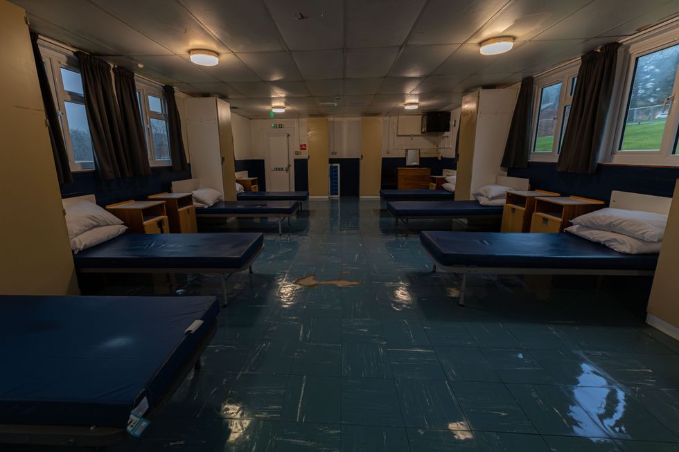 \u200bInside one of the dorms at the barracks