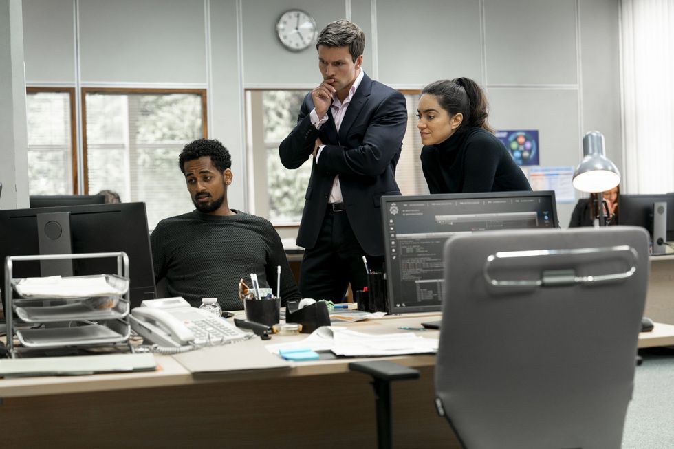 \u200bInspector Lynley cast on set