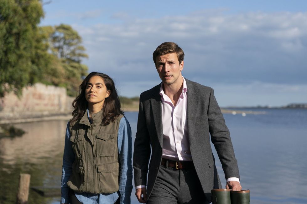 \u200bInspector Lynley cast on set