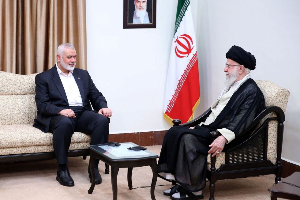 \u200bIran's Supreme Leader Ayatollah Ali Khamenei meets with Palestinian group Hamas' top leader Ismail Haniyeh