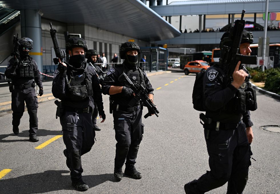 \u200bIsraeli police guard the area