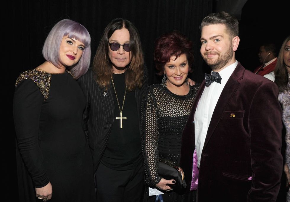 \u200bJack Osbourne with sister Kelly, mother Sharon and late-father Ozzy