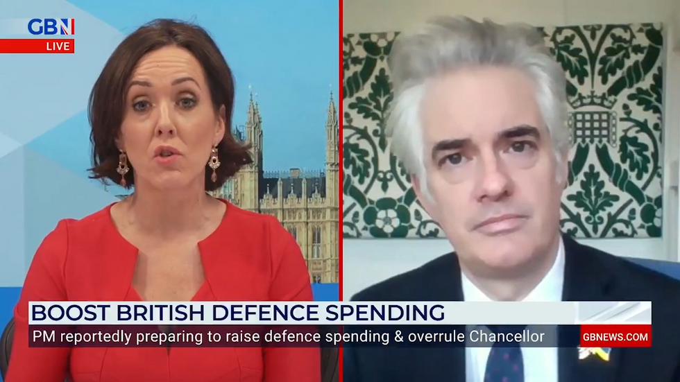 \u200bJames Cartlidge joined Camilla Tominey on GB News
