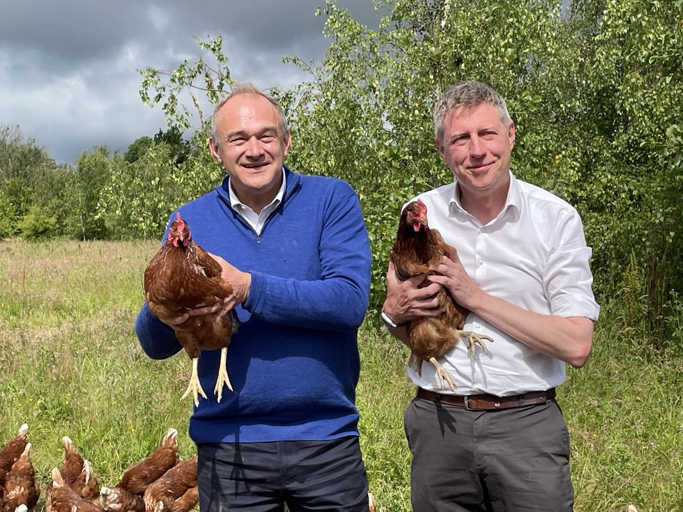 \u200bJames MacCleary MP with party leader Sir Ed Davey