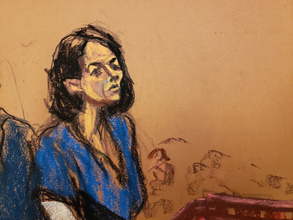 \u200bJeffrey Epstein associate Ghislaine Maxwell during her sentencing hearing