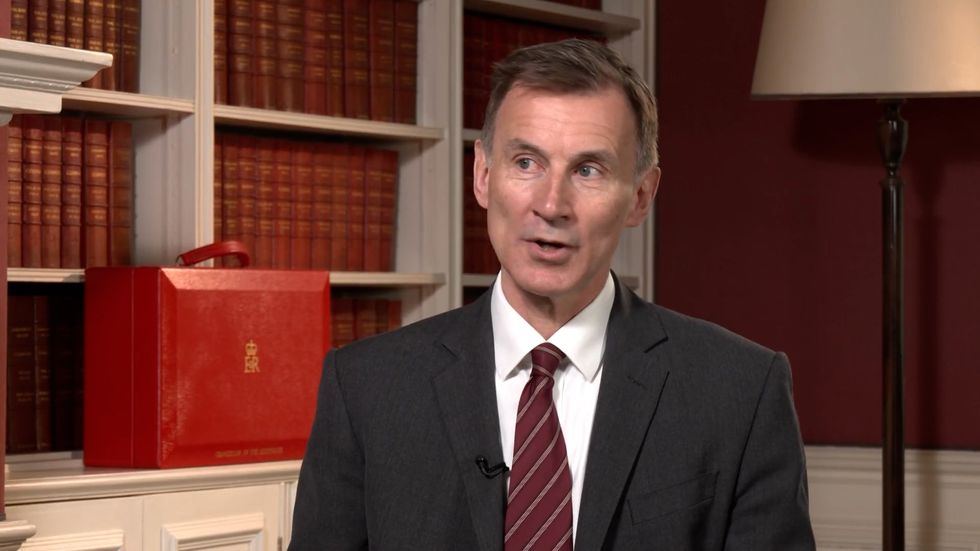 \u200bJeremy Hunt speaking with GB News